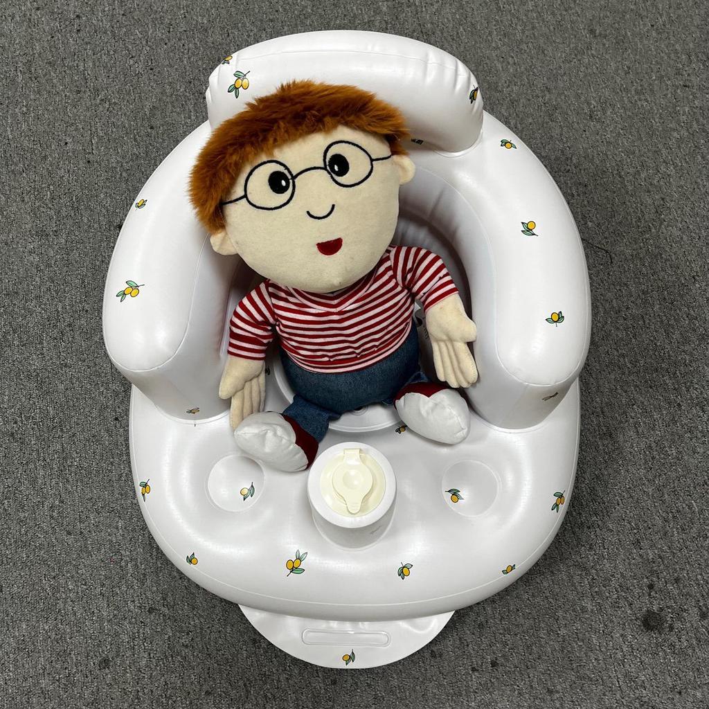 New PVC Inflatable Baby Learning Chair: Portable Outdoor Infant Sofa & Bath Seat