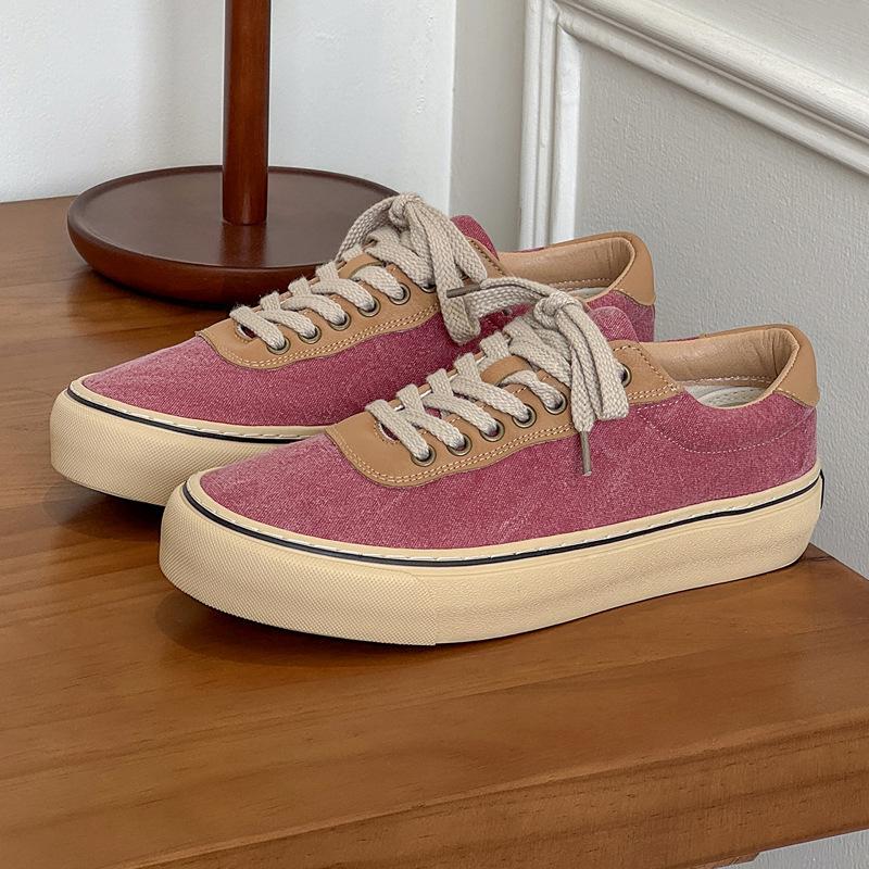 Zapatos de lona con suela gruesa para hombre, jóvenes, casuales, versátiles, ligeros, cómodos, modernos, zapatos de verano de caña baja, zapatillas de lona viejas, nuevas