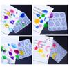 DIY Drop Earring Mold 3D Resin Pendants Moulds Fashionable Ear Jewelry Molds Silicone Material for Hand-Making Earrings