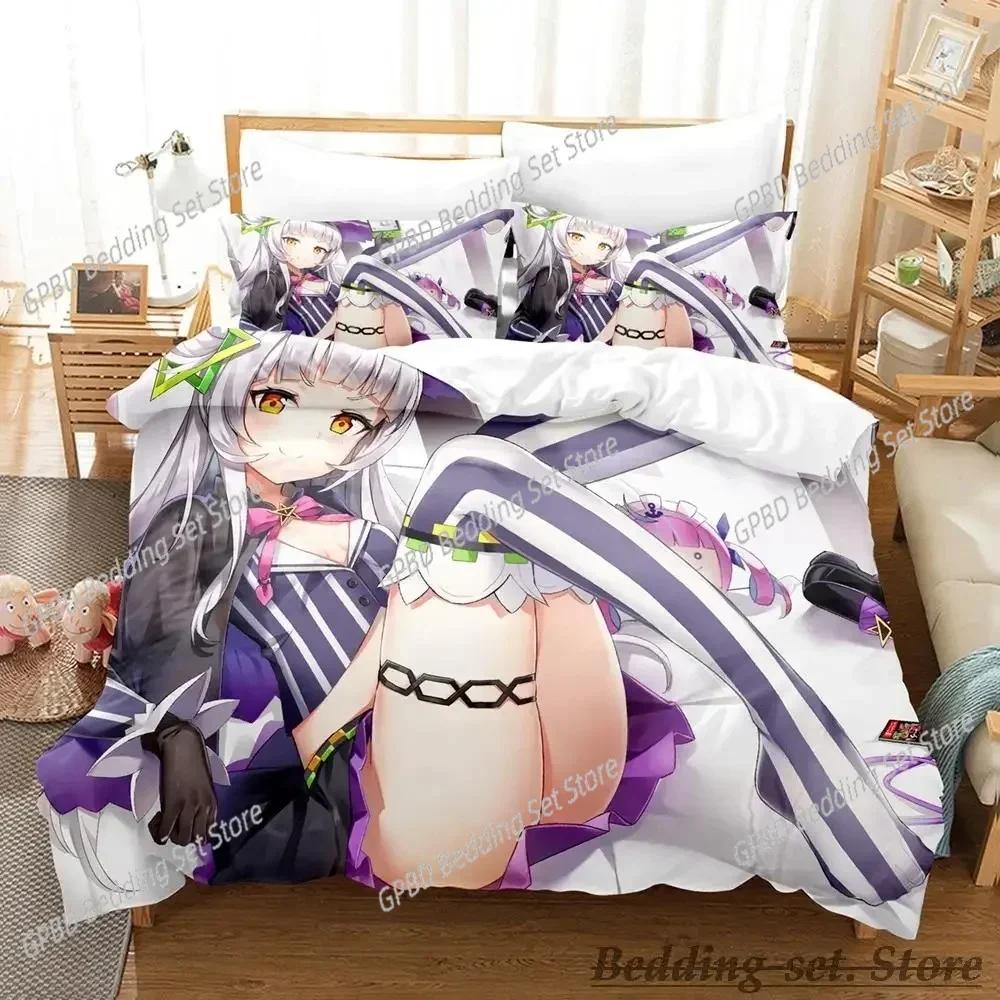 Nowy Zestaw Pościeli z Nadrukiem 3D Murasaki Shion Rozmiar Pojedynczy Twin Podwójny Queen King Cal King Zestaw Pościeli