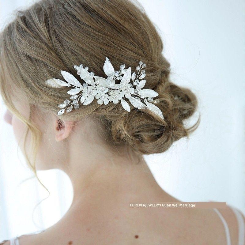 

Mori Fresh Handmade Hair Comb European and American Bride Hair Accessories Photo Studio Wedding Accessories Leaves Flowers Fairy Beautiful Branches Hair Comb