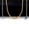 Plain Chain Necklace 2mm with Chain Corn Chain Fashion Thick Chain Stainless Steel Plated 18K Gold Necklace
