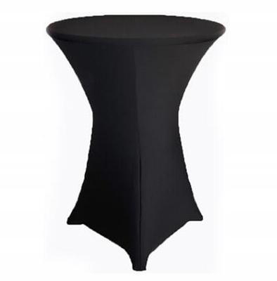 Tablecloth Cover Cocktail Bar Table 80 Black