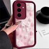 Pink Bowknot Phone Case For Samsung Galaxy S23 S22 S21 S25 S24 S20 Ultra FE A35 A15 A25 A55 Note 20 Plus 5G Fashion Gift Cover