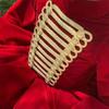 Large Size Clothing Applique Gold Cord Clothing Applique Patches  Neckline Embellishment