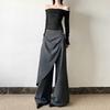 Autumn New Women's Solid Color Fashion High Waist Loose Casual Wide Leg Pants