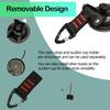 4Pcs Heavy Duty Suction Cup With Security Hooks - Outdoor Strong Suction Cups Multipurpose Car Camping Accessories Suction Cup Anchor For Car Awning