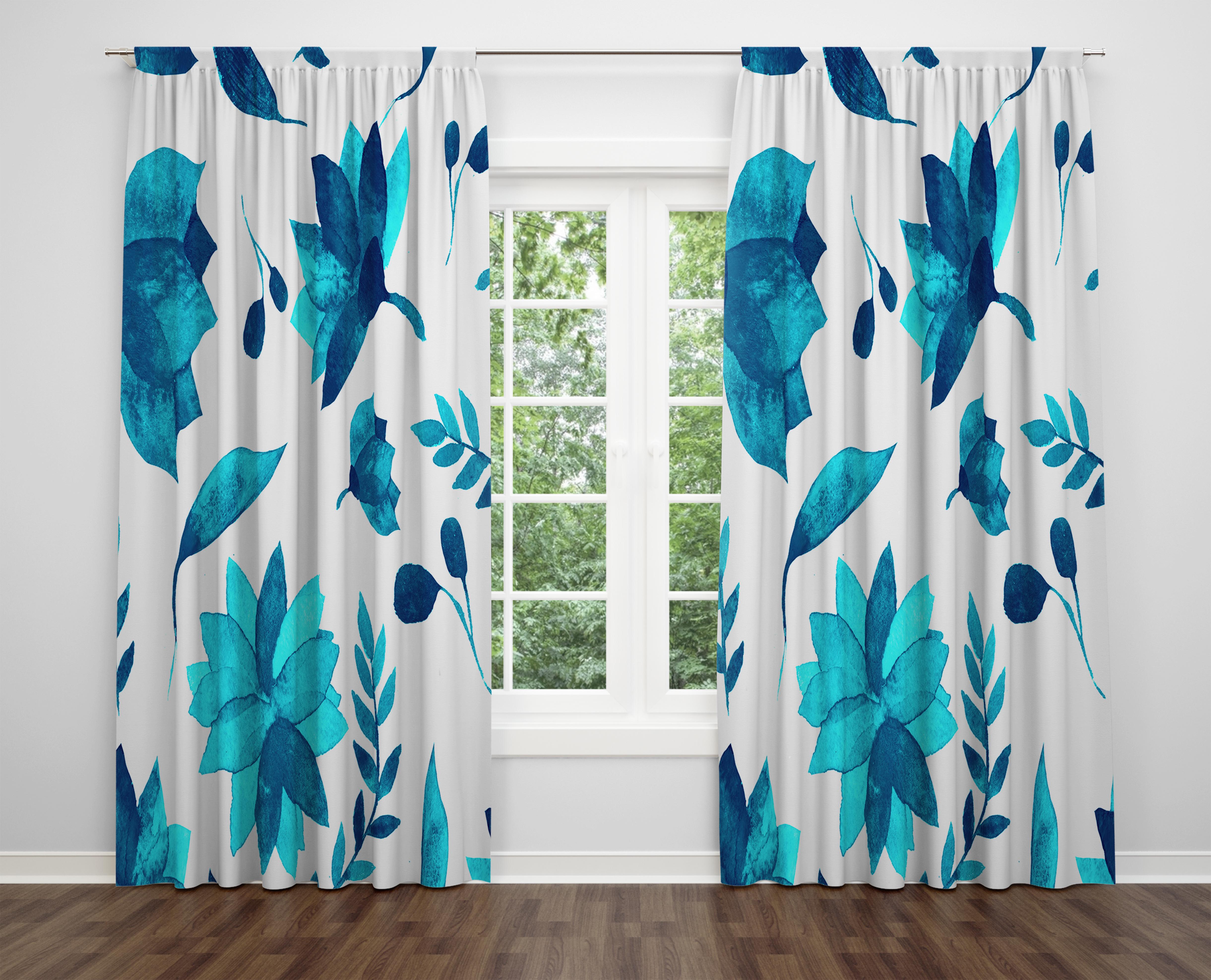 

Декоративний дизайн, високоякісна бавовняна тканина, ви можете вибрати одну або подвійну фіранку з крила 1 piece різнокольоровий