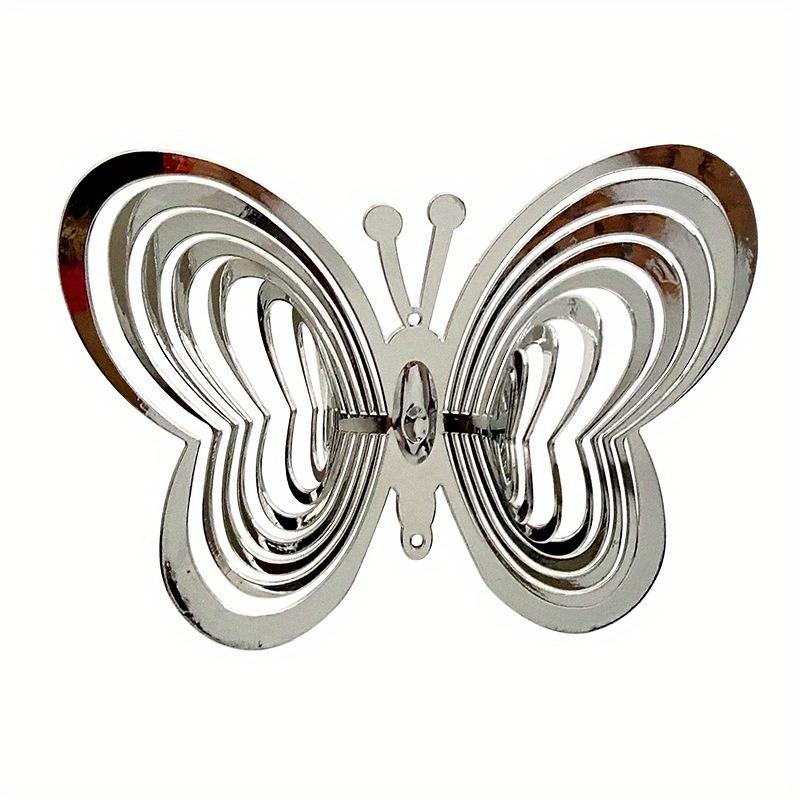 

Избиение искусства бабочка ветер Spinner двор искусство колокольчики балкон открытый сад украшения орнамент Ловец снов серебряный