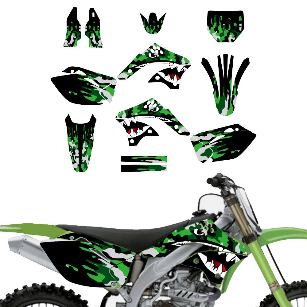 Kawasaki KX450F 06-08 Full Set Body Protection Stickers