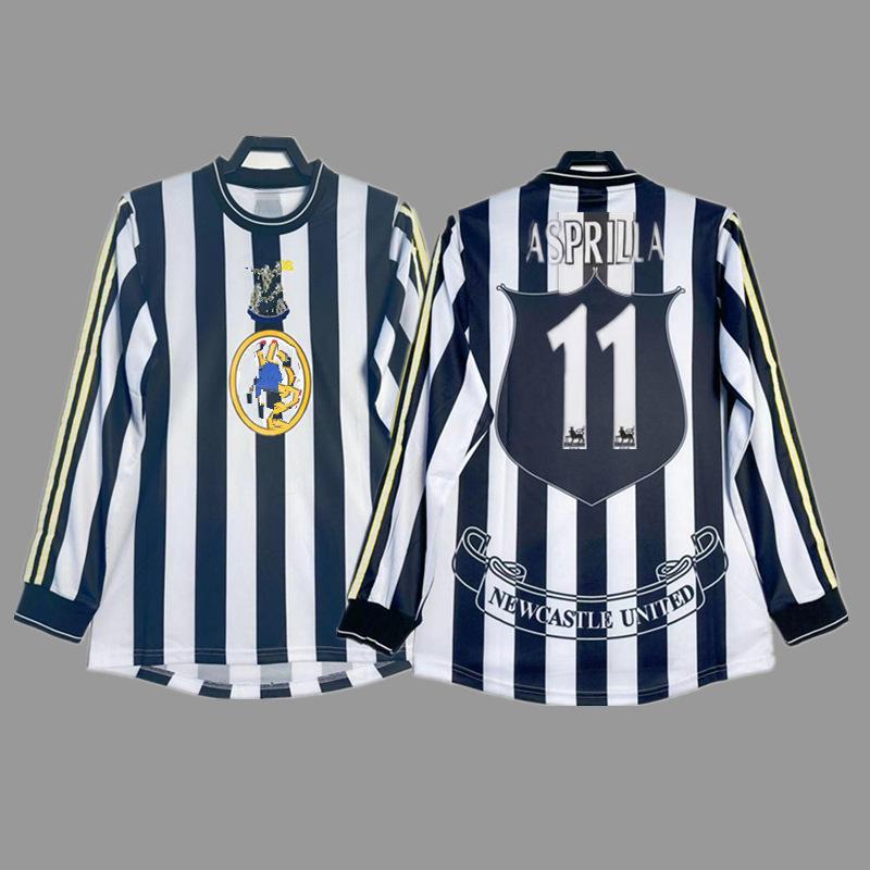 Vintage jersey Newcastle United Hiller Isaac Asprira Ferdinand Long Short Sleeve Football Team S