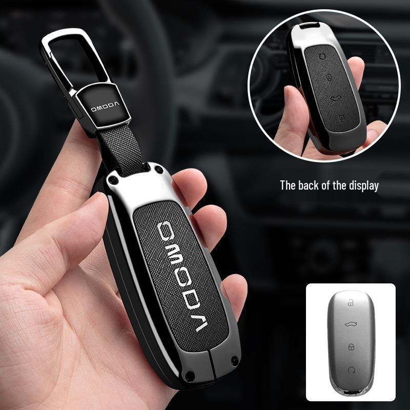 OMODA 5 High-End Key Case - Fashionable Buckle Shell Car Accessory for Men and Women (2023)