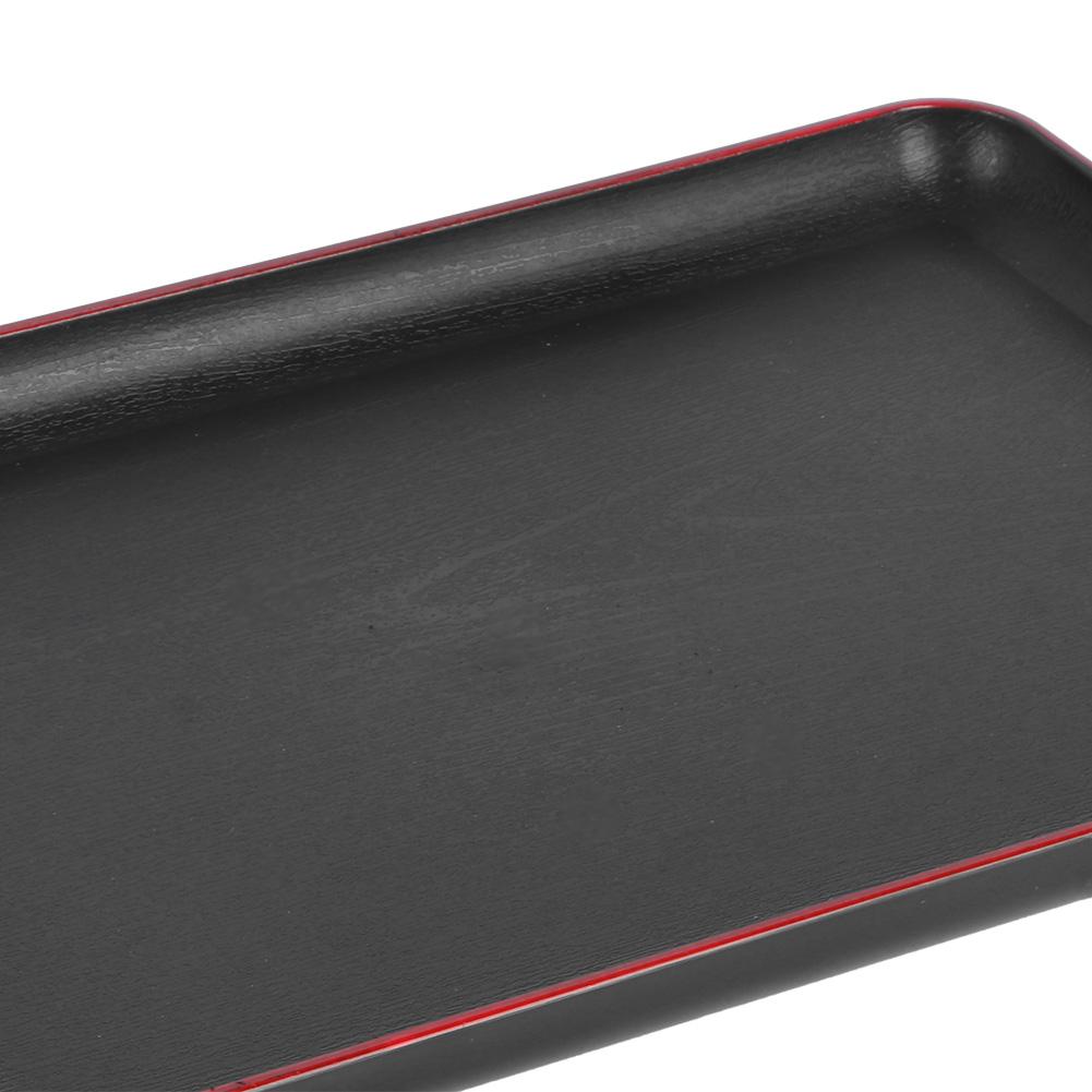 Tray Wood Grain Imitation Rectangular Acrylic Plastic Tray for Fast Food Hotel Home Restaurant692 Wood Grain
