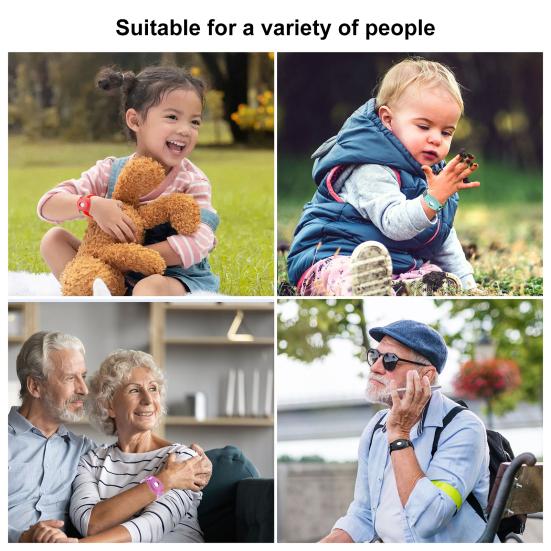 Toddler Wristband Breathable Wear Resistant Adjustable Nylon Watch Band GPS Tracker Holder Protective Case for AirTag