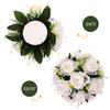 Fake Flower Ball Arrangement Simulated Rose Ball for Centerpiece Decoration Indoor Party Garden DIY Craft Lifelike Petals Fine