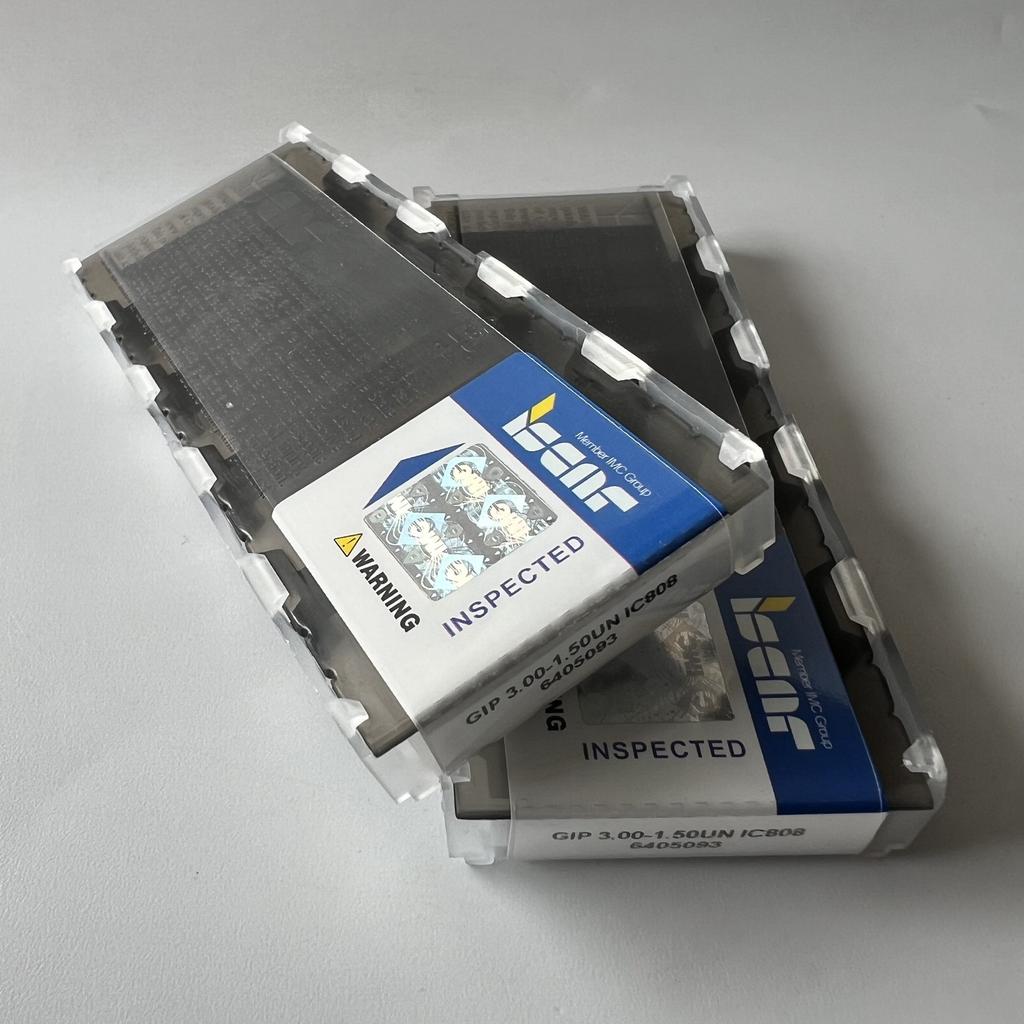 ISCAR / GIP3.00-1.50UN IC808 / Industrial indexable carbide inserts 10 Pcs