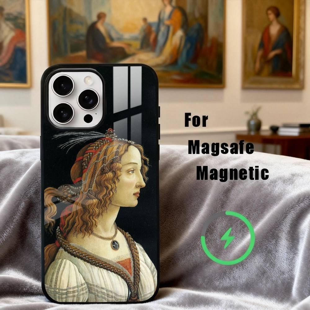S-Sandro B-Botticelli R-Renaissance Phone Case For iPhone 17,16,15,14,13,12,Plus,Pro,Max for Magsafe Magnetic Wireless Charging
