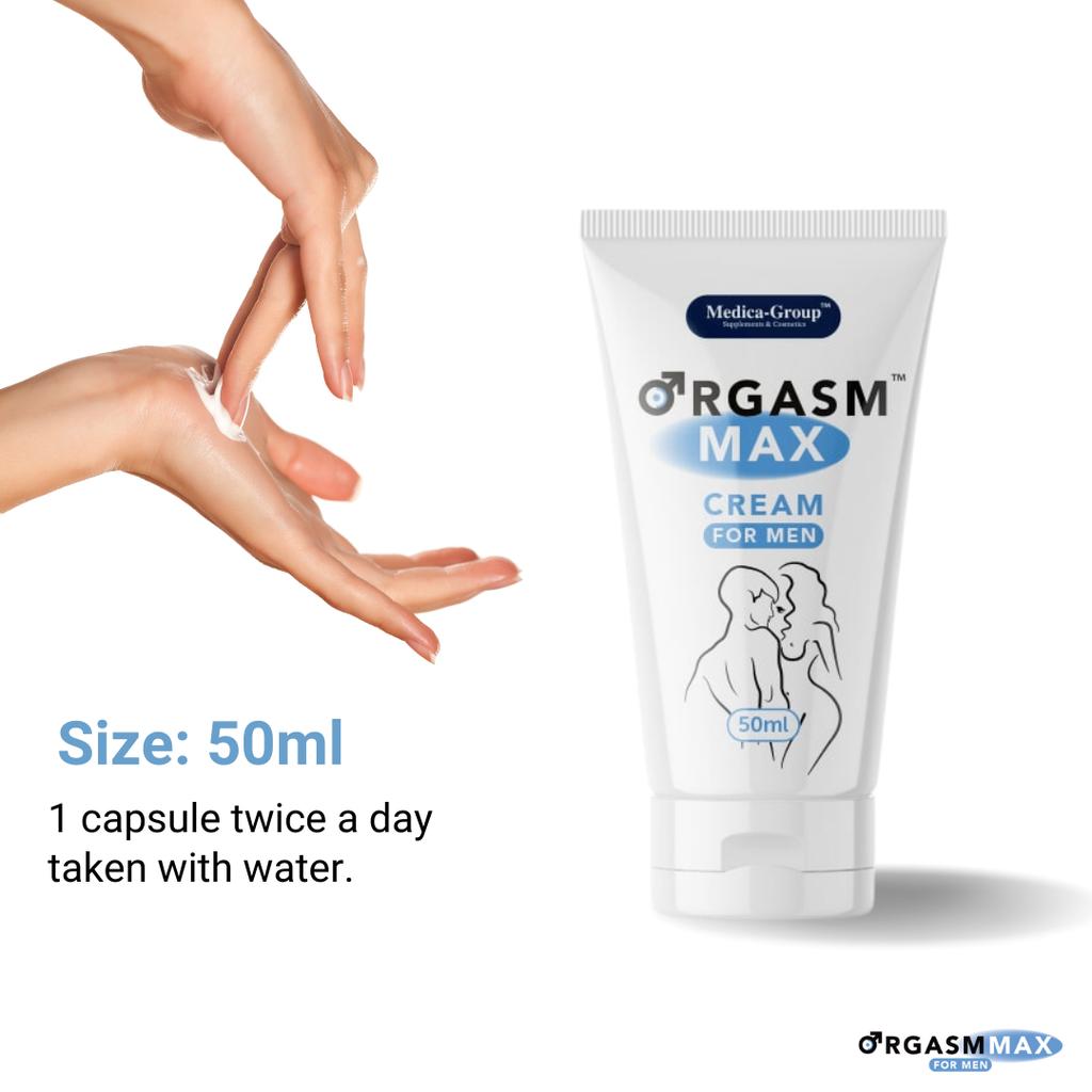 Orgasm Max Cream for Men - Powerful and Long-Lasting Erection - 50 Ml