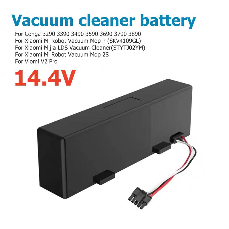 Compatible Battery for Mijia STYTJ02YM, Haier JX37, and Viomi Pro 14.4V Sweeping and Mopping Robots