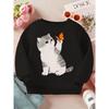 Kids Sweatshirt,Round Neck Sweatshirt for Spring/Autumn, Fashionable And Versatile Cute Print Casual Sweatshirt,Soft Cotton Sweatshirt
