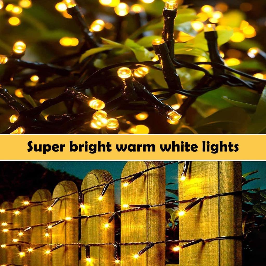 XUNXMAS Bright Christmas Lights Outdoor 300 LED String Lights