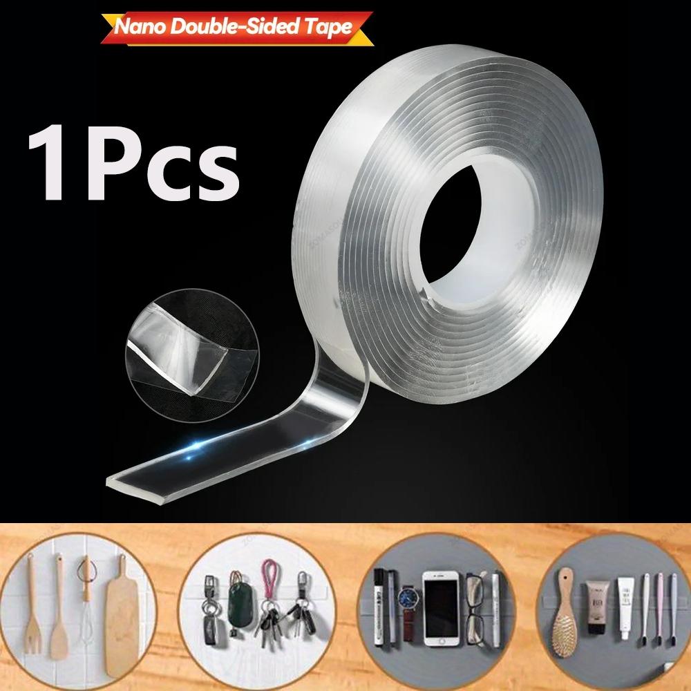1/2/3/5m Nano Tape 1-5Pcs Super Strong Double Sided Adhesive Tape Non-slip Waterproof Transparent Tape For Bathroom Kitchen