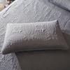 Embroidery Pillowcase Waterproof Cotton Padded Pillowslip Solid Flora Pillow Cover 48*74cm*1pc White Wedding Gift Embossed