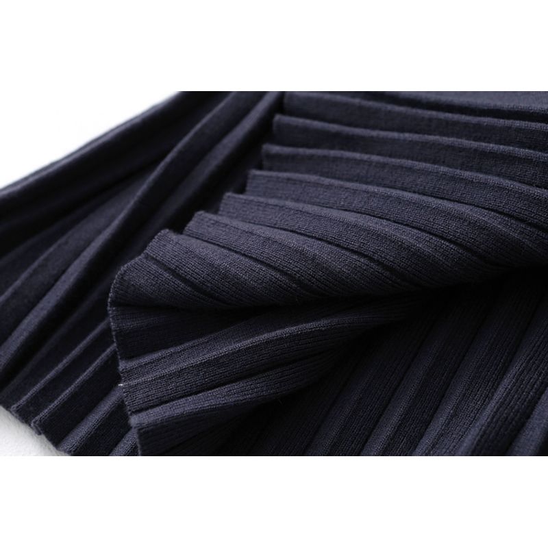 Great Value Feedback ~ Revoked by Brand High Waist Slim Looking Autumn and Winter Thickened Knitting Skirt Mid-Length Slit Sheath Skirt