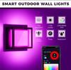 Tuya WIFI  LED Wall Lamp Spot Light IP65 Waterproof APP RGB Dimming Double Lampshade Aluminum Acrylic Garden Porch Sconce Light