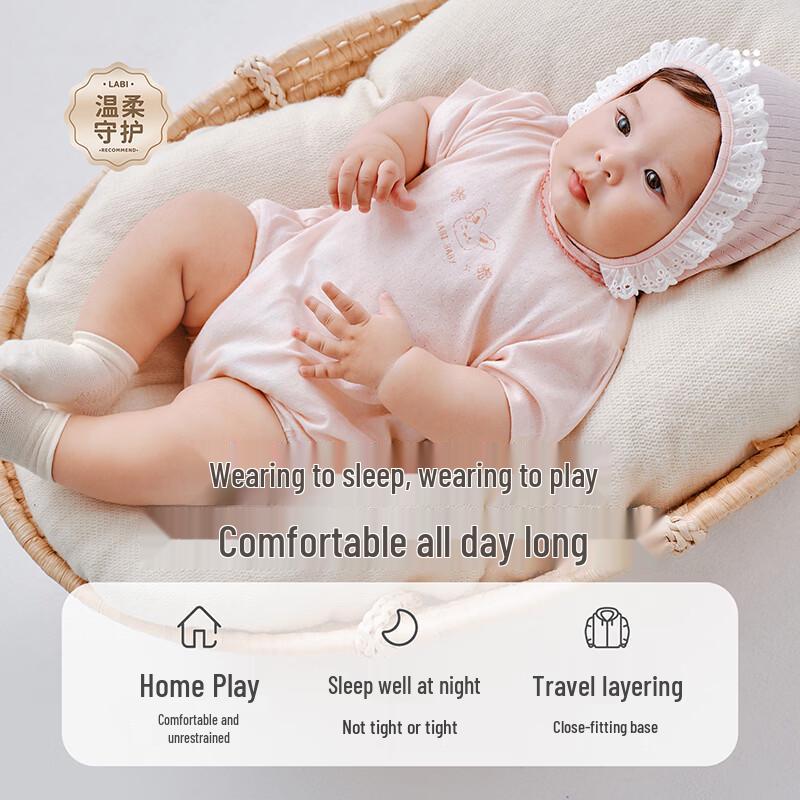 Lapi Baby Girl's Summer Short Sleeve Romper