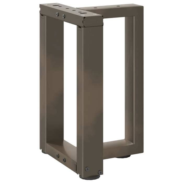 VidaXL Pieds de table basse en T, 2 pièces, noir, 28 x 25 x (42-43) cm, acier 4013023