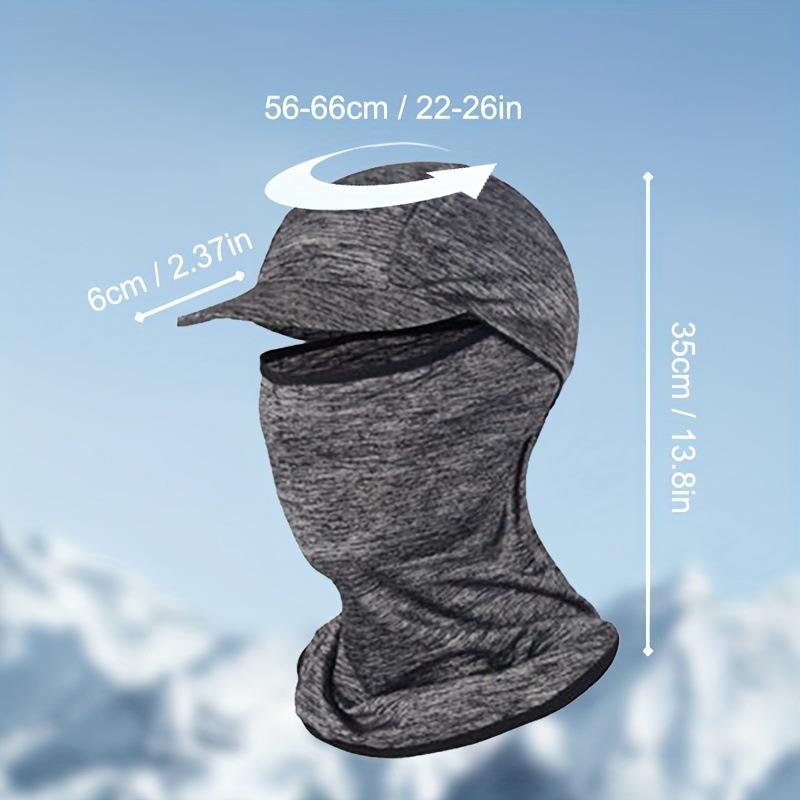 Sunscreen Face Cover Sun Hood Hat Uv Protection Ice Silk Headgear For Men Women Cycling Climbing Running Sunscreen Riding Hood