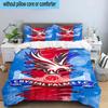 3pcs Crystal Fc Crest Printed Bedding Set Duvet Cover Closure Includes 1 Duvet Cover & 2 Pillowcases Bedding Sets Home Decor Gifts