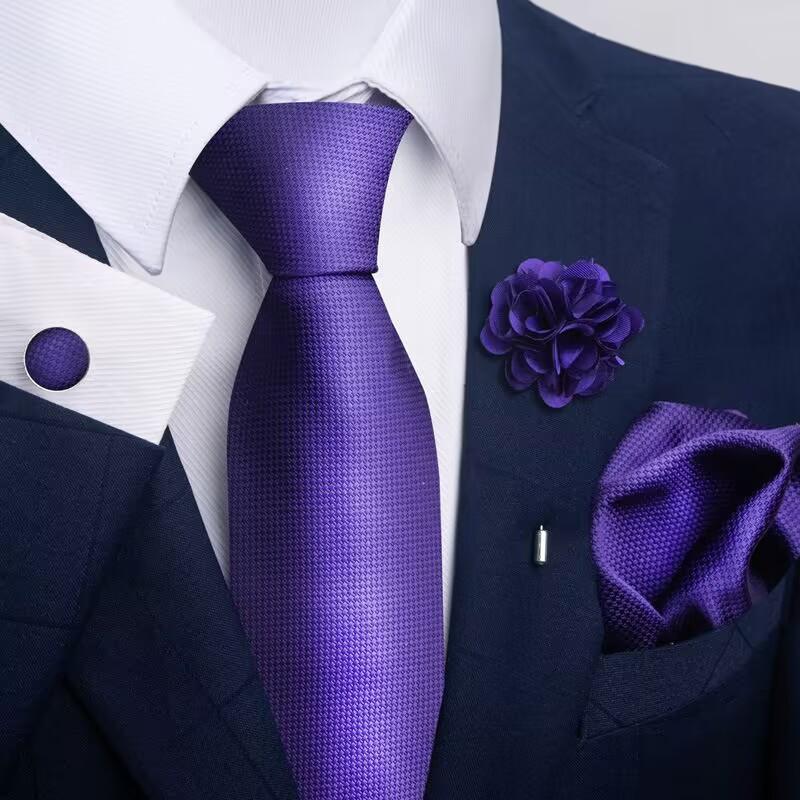 Shenzhen Tie Small Order Professional Production Tie Wedding Men'S Supply Of Sample Silk Set Gifts