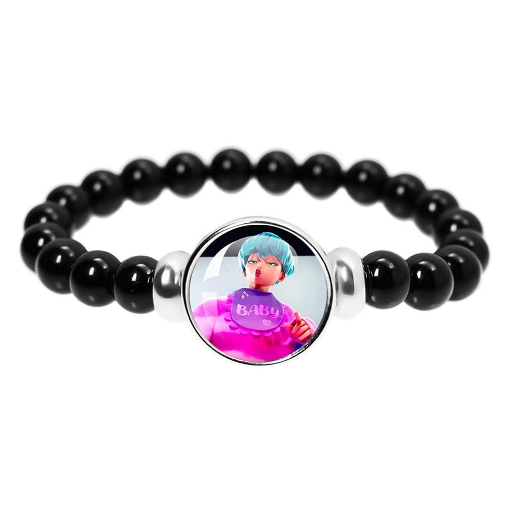 Fashionable Girl Group  Bracelet Beaded Wristband, Dome Badge Bracelet Suitable For Fan Gifts Men And Women Couple Jewelry Gift Accessories