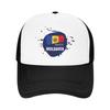Summer Mesh Sun Hats Ripped Rip Open Moldova Flag Palm Summer Baseball Cap Trucker Hat  Female Male Sun Visor Baseball Caps