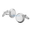 HX6F Modern Geometric Cufflinks Stylish Accessory Metal Texture for Dress Shirts