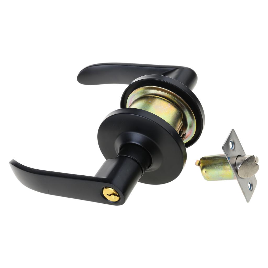 Door Handle Set with Tubular Latch Easy Installation Door Lever Multipurpose Handle for Interior Doors Passage Function