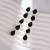 Water Drop Earrings Silver Long Dangle Jewelry For Women Gift