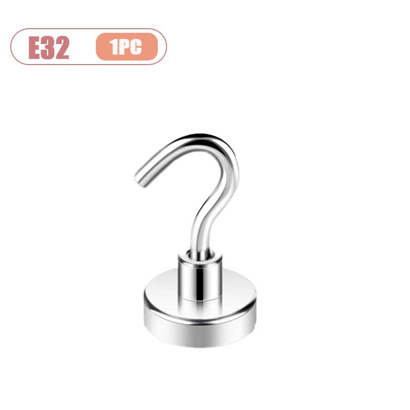 1-40PCS Magnetic Hook for Kitchen Fridge Storage No Drill Suction Cup Strong Magnet Organizer for Hanging Items