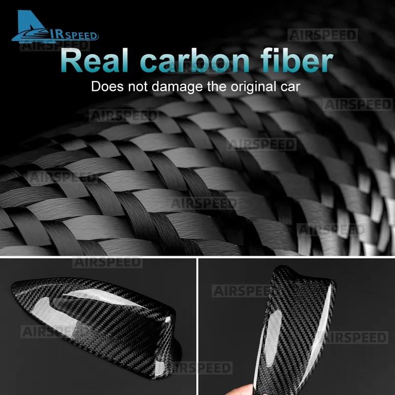 Real Hard Carbon Fiber Car Antenna Shark Fin Cover For Toyota GR Yaris/Yaris Cross 2024 Sticker Accessories