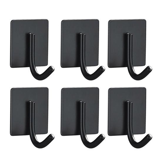 1/6 ks Nástěnné věšáky Nerezová ocel Adhezivní háčky na ručníky Nerezové věšáky na náčiní odolné proti korozi Lepicí háčky na župany
