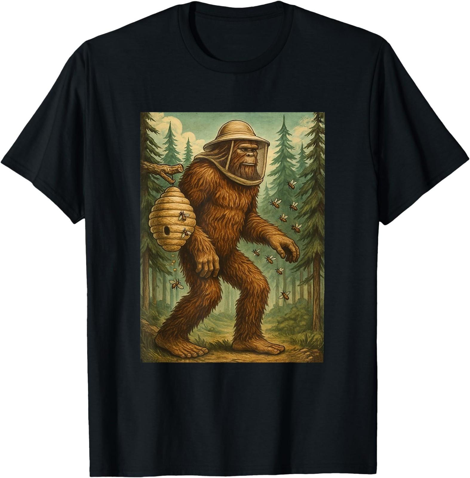 Bee Design Men Funny Beekeeping Beekeeper T-Shirt M