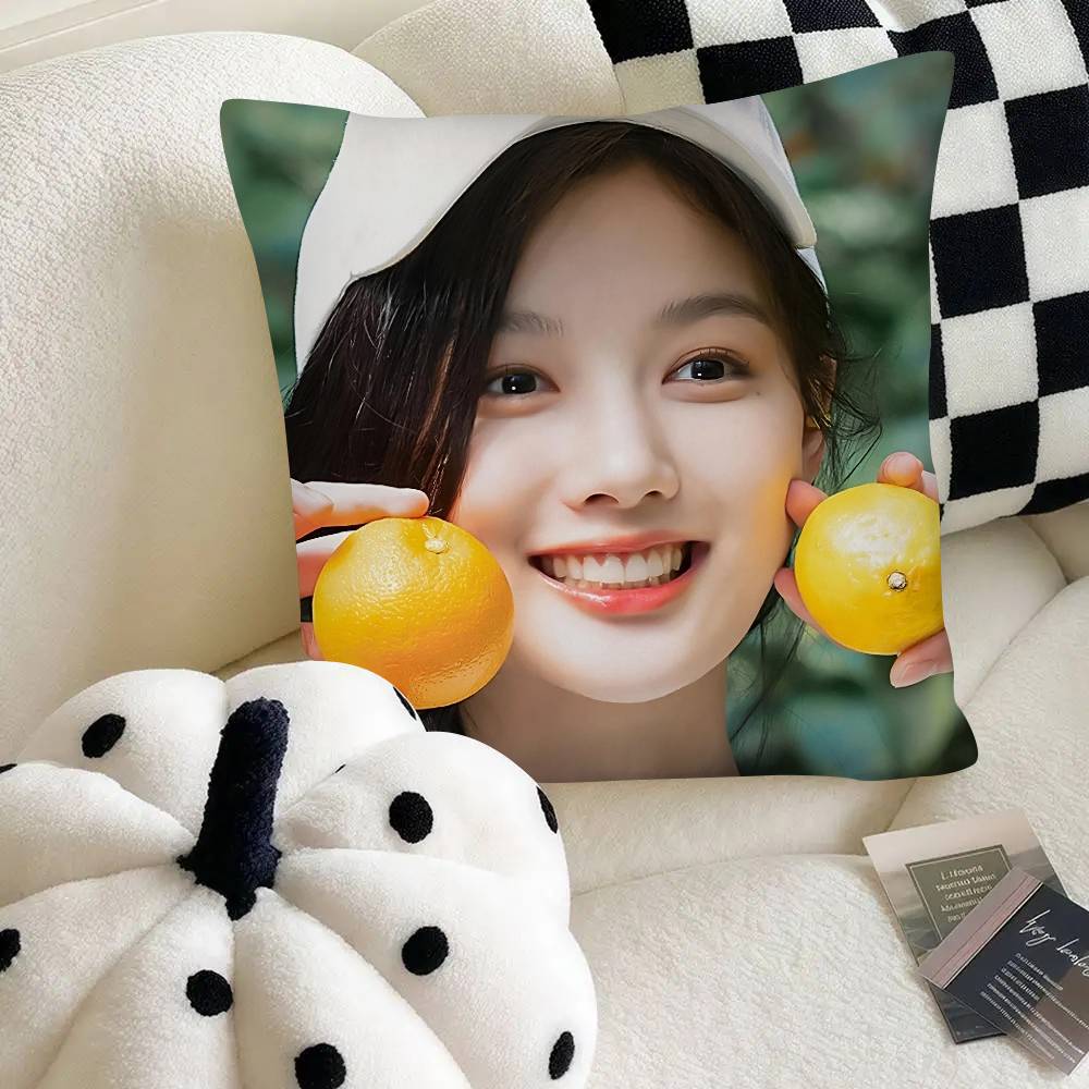 Kim You Jung Korean Actors Pillow Case Square Pillow Bedroom Sofa Leisure Comfort Cushion Car Home Decoration