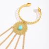 Ancient Queen Bracelet with Finger Nails Tip Claw Rings Belly Dance Hand Chain Jewelry Chain Finger Rings Bracelet Women