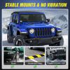 Nilight Jeep Wrangler JL/JLU & Gladiator JT A-Pillar Auxiliary LED Pod Light Mounting Bracket Aluminum Black Hood Mount