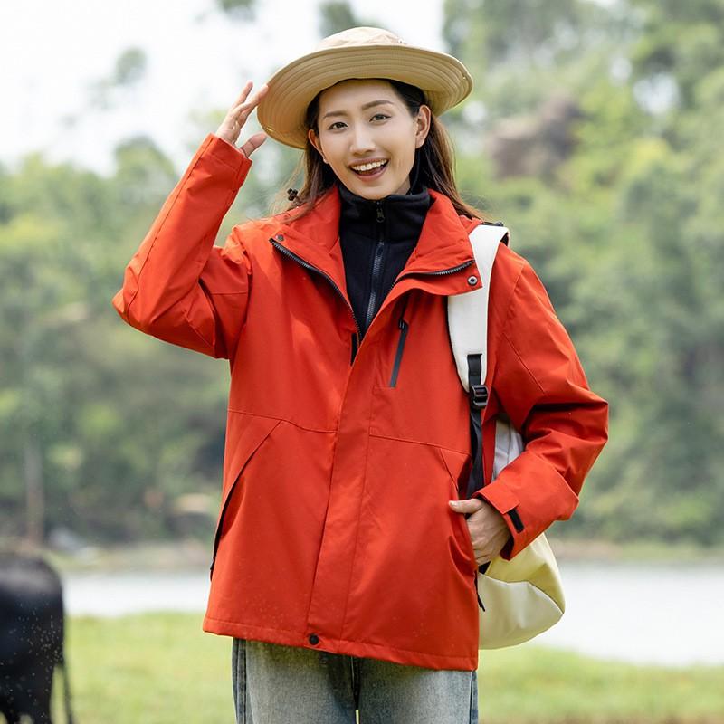 3-in-1 Waterdicht Winddicht Wandeljack Met Afneembaar Fleece Voering Heren Dames Buiten Reizen Klimmen