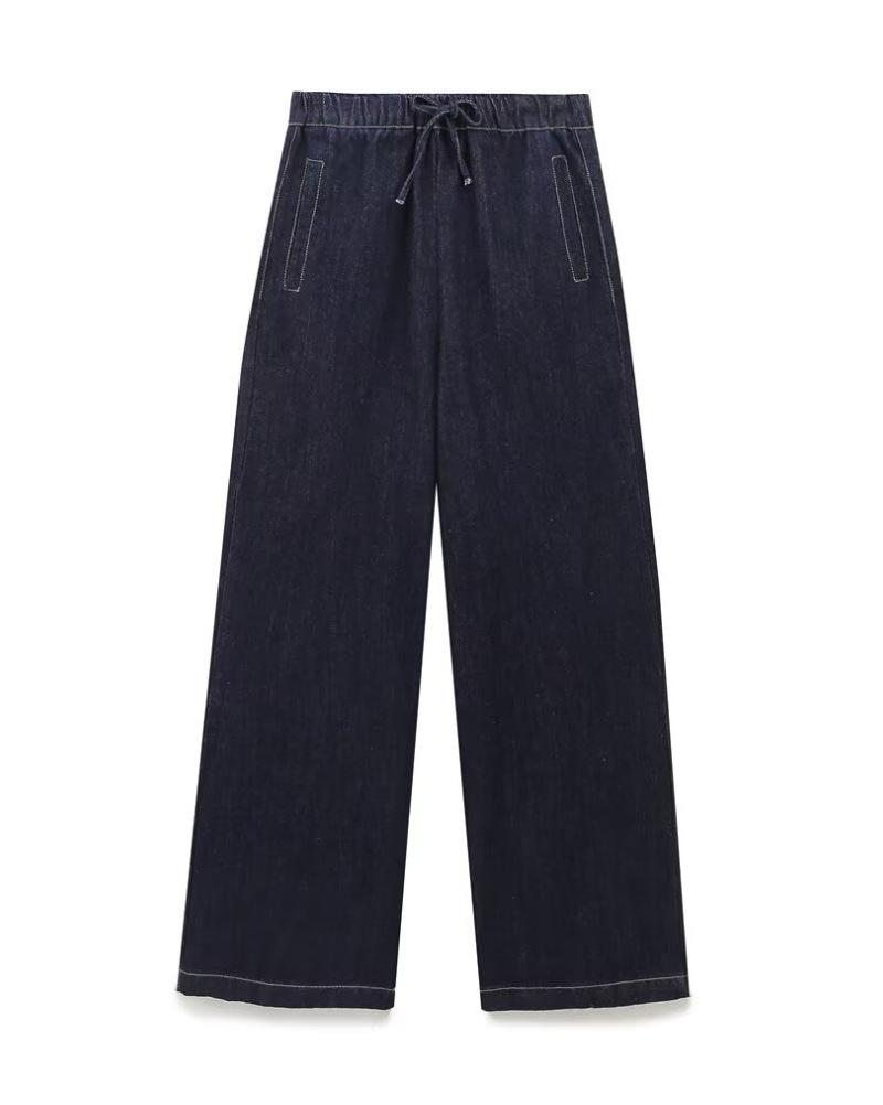European and American Women's Casual Long-Sleeve Denim Shirt