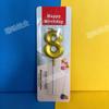 Opera House Diamond Gold Number Candle Topper for First Birthday Cake Party Decoration
