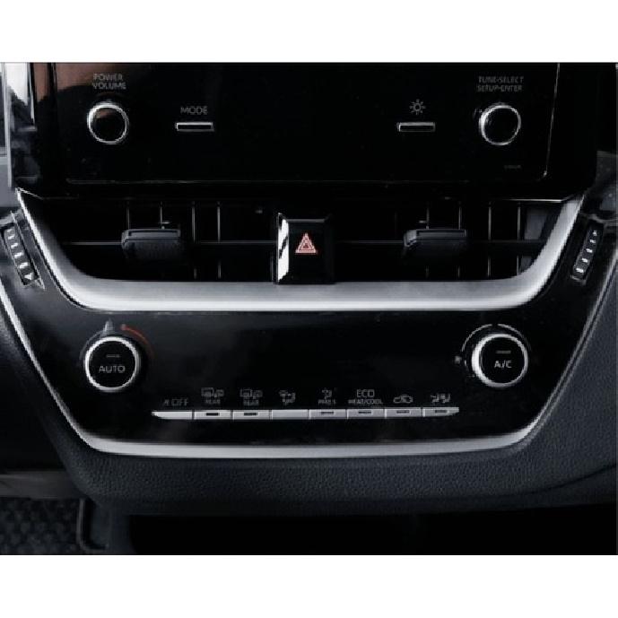 For Toyota Corolla -2026 Dashboard center Air Vent Trim Matte Silver 1pcs